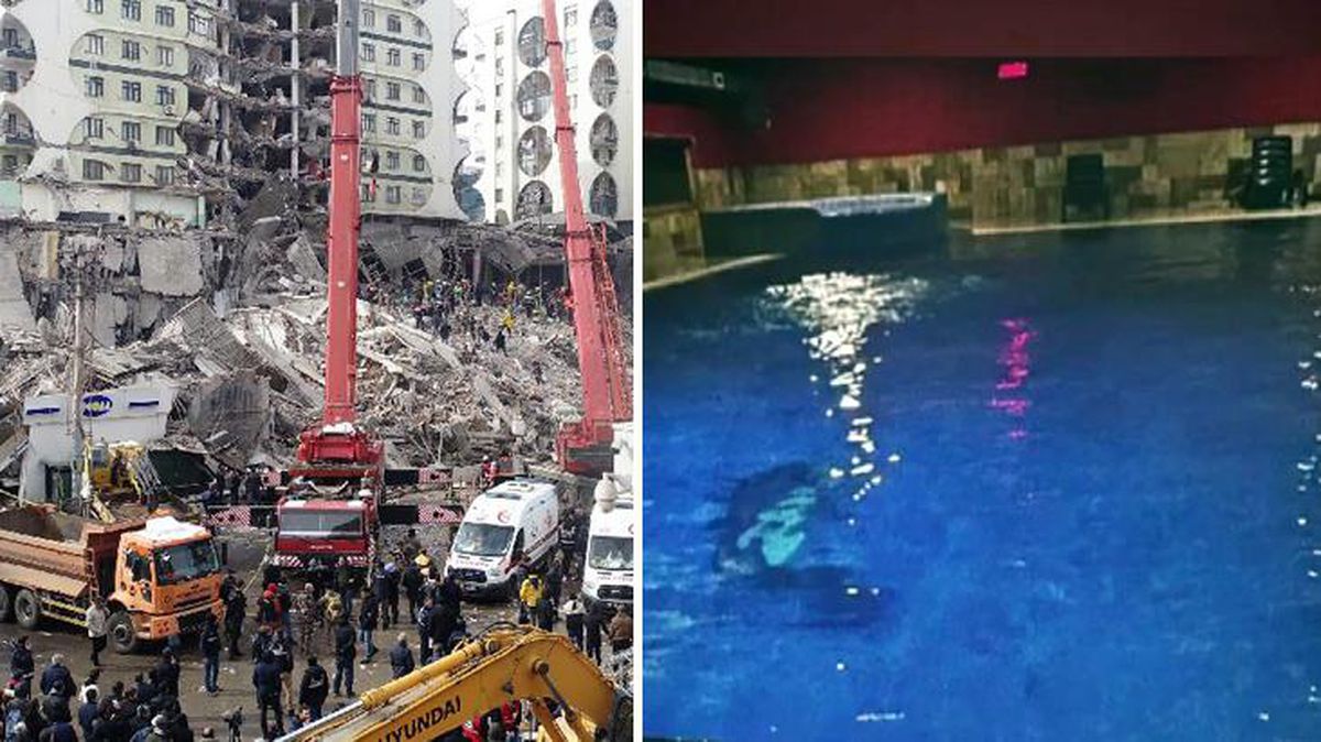 89 kişiye mezar olan Galeria Sitesi'nin altındaki havuzun görüntüsü ortaya çıktı! Bir tane kolon bırakmamışlar