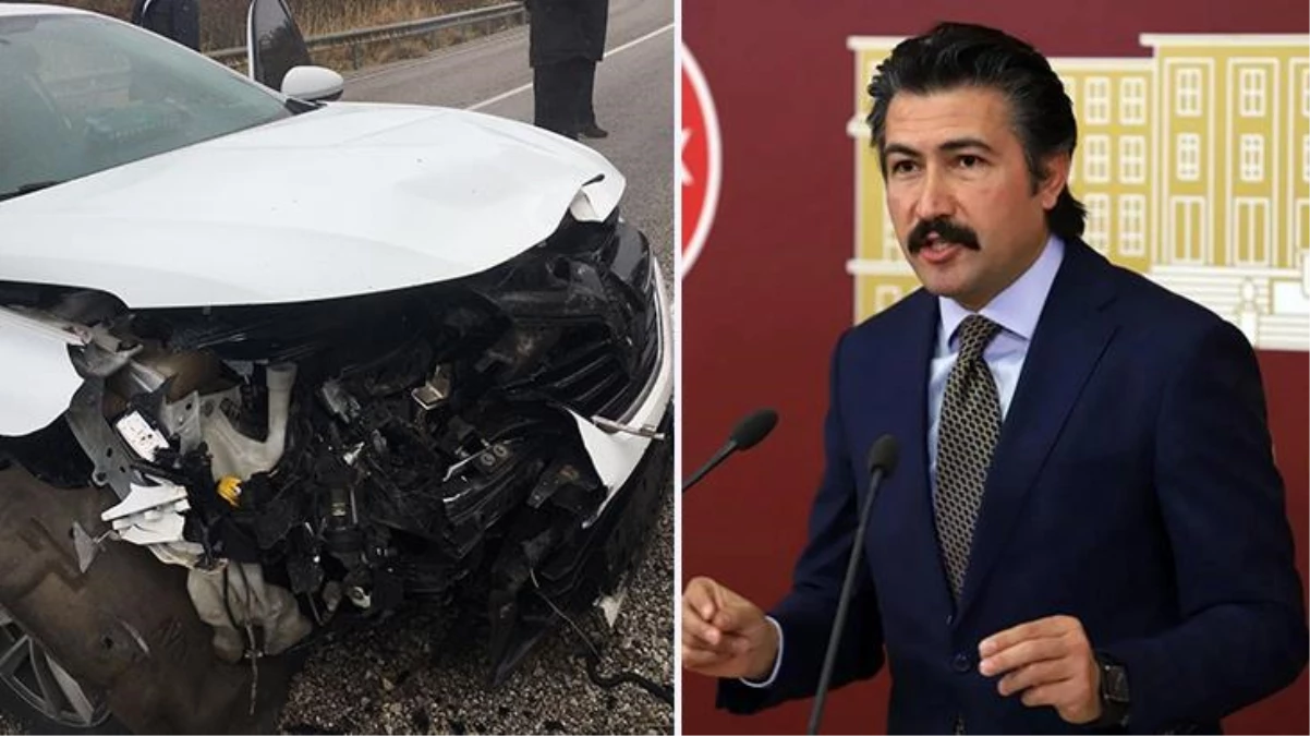 AK Parti Milletvekili Özkan\'ın ekibi kaza yaptı! 3 yaralı