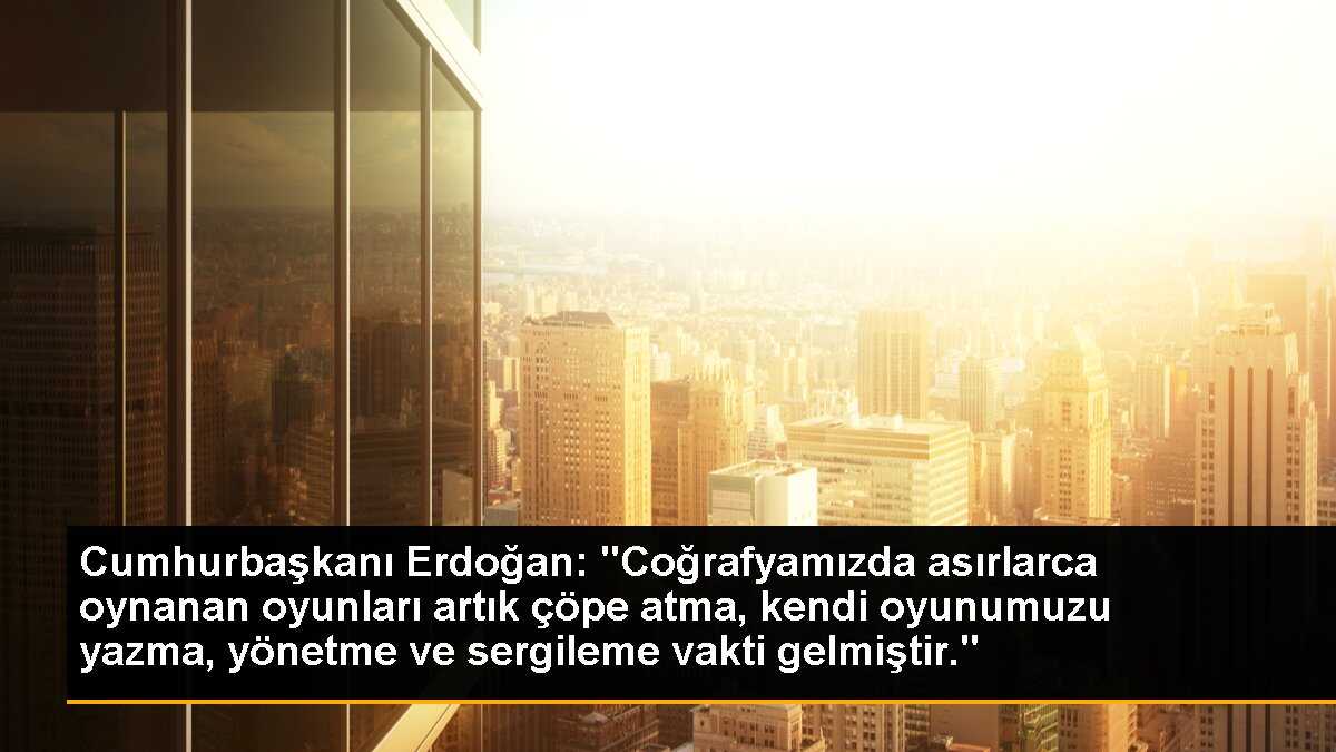 Cumhurbaşkanı Erdoğan: "İlk asrını geride bıraktığımız Türkiye Cumhuriyeti devletimizin bize sunduğu güven, huzur ve refah çatısına daha sıkı sahip...