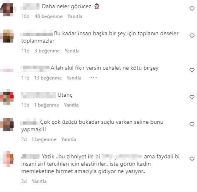 Konya'da bir grup, Selin Ciğerci'nin açılışını yaptığı güzellik merkezinin önüne gelip 'Defol buradan' diyerek slogan attı