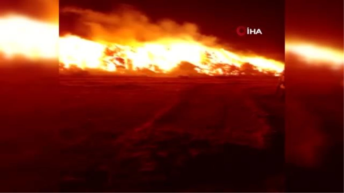 Konya\'da tarlada yangın: 2 bin fiğ ve 800 ton yonca balyası yandı
