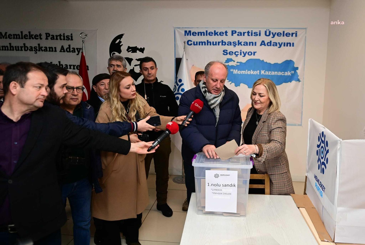 Memleket Partisi, Muharrem İnce\'yi Cumhurbaşkanı Adayı Olarak Göstermeye Karar Verdi