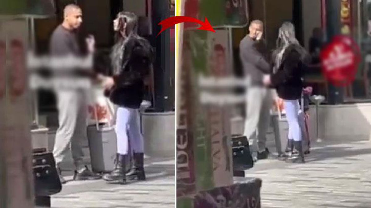 Yer Taksim! Yabancı uyruklu kadının erkek arkadaşına attığı tokadın sesi sokakta yankılandı