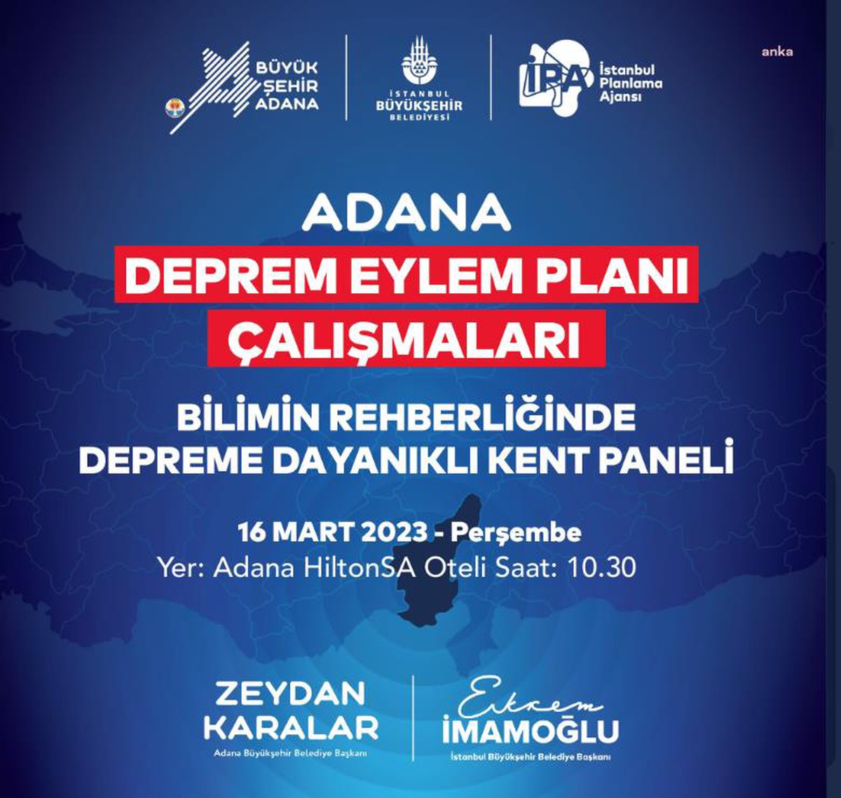 Adana\'da \'Bilimin Rehberliğinde Depreme Dayanıklı Kent\' Paneli Düzenlenecek