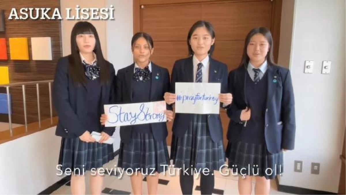Japonya\'daki öğrencilerden depremzedelere destek mesajı