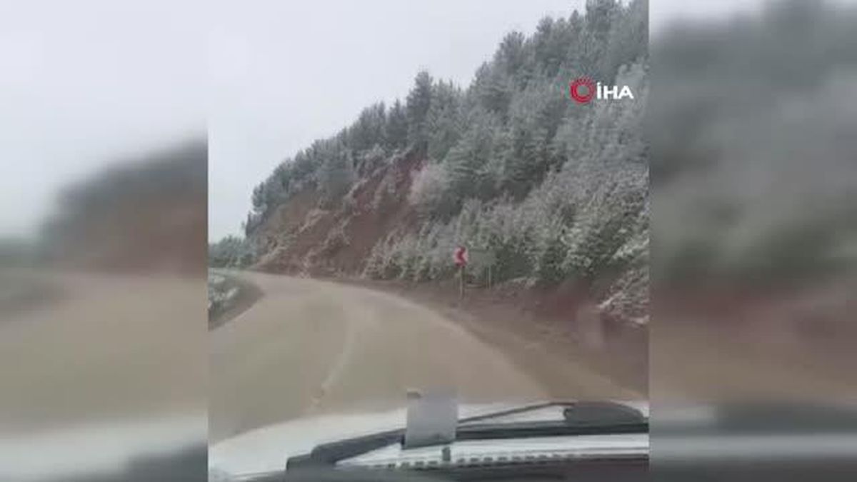 Karabük'ün yüksek kesimleri beyaz örtüyle kaplandı
