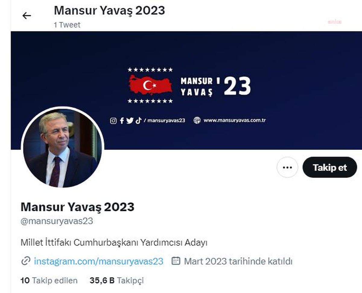 Mansur Yavaş, Seçim Çalışmaları İçin Yeni Sosyal Medya Hesaplarını Kullanacak