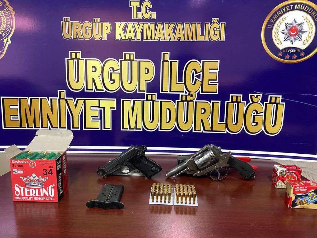 Nevşehir\'de gözaltına alınan şüphelilerin evinden cephane çıktı