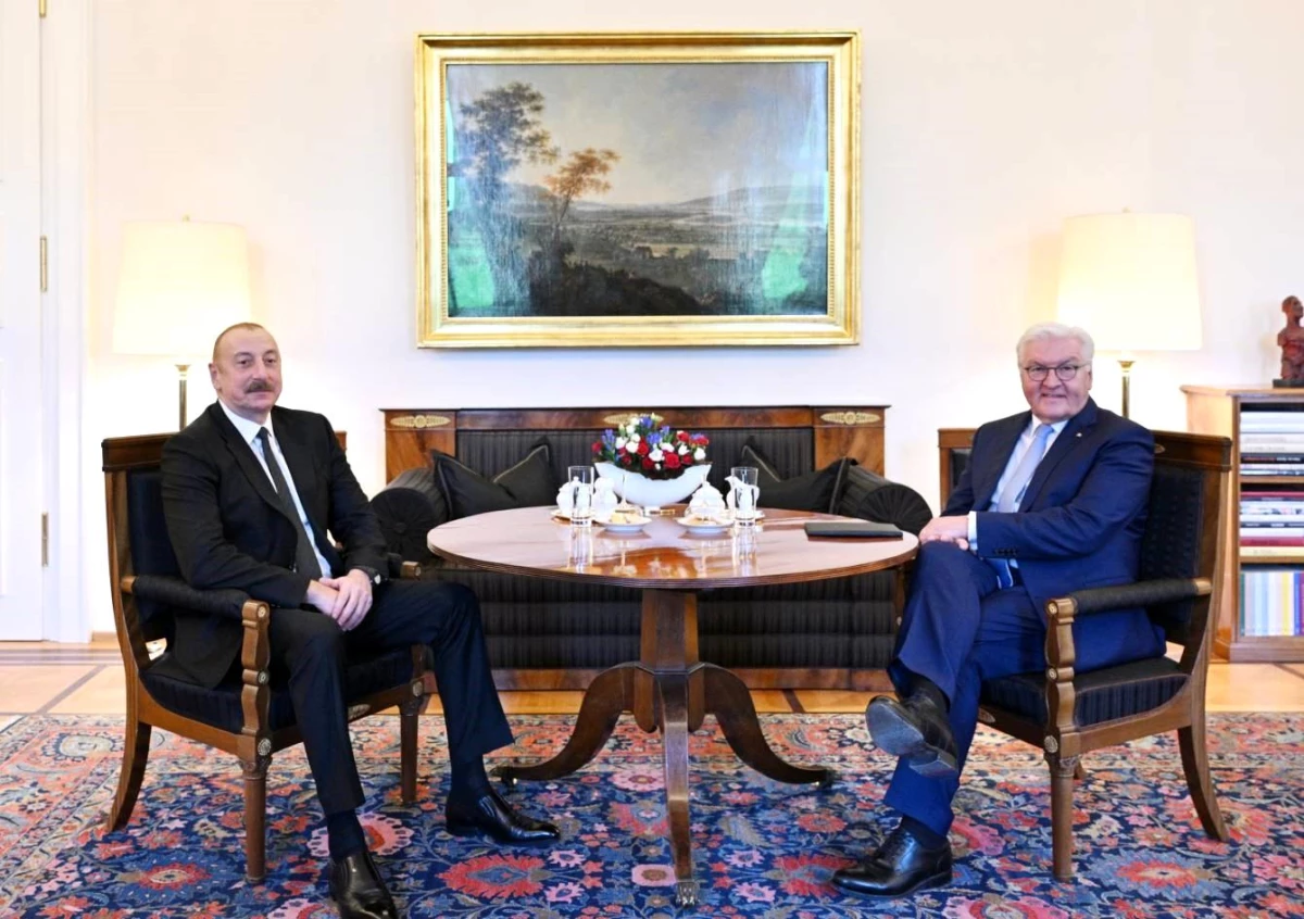 Aliyev ve Alman mevkidaşı Steinmeier, Berlin\'de bir araya geldi