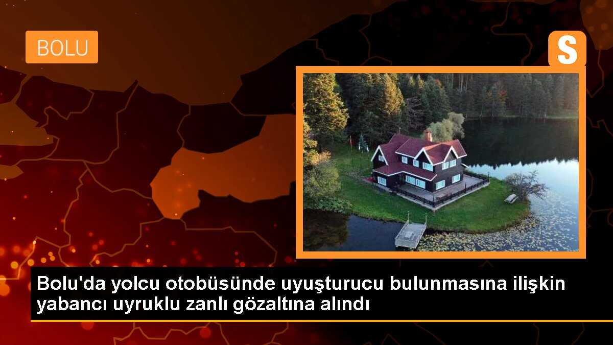 Bolu\'da yolcu otobüsünde uyuşturucu bulunmasına ilişkin yabancı uyruklu zanlı gözaltına alındı