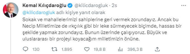 Cumhurbaşkanı Adayı Kılıçdaroğlu: 'Cumhurbaşkanlığımın İki Önemli Hedefi Var: Suriyelileri Vatanlarına Kavuşturmak. Cumhurbaşkanı Adayı Kılıçdaroğlu: 'Cumhurbaşkanlığımın İki Önemli Hedefi Var: Suriyelileri Vatanlarına Kavuşturmak.