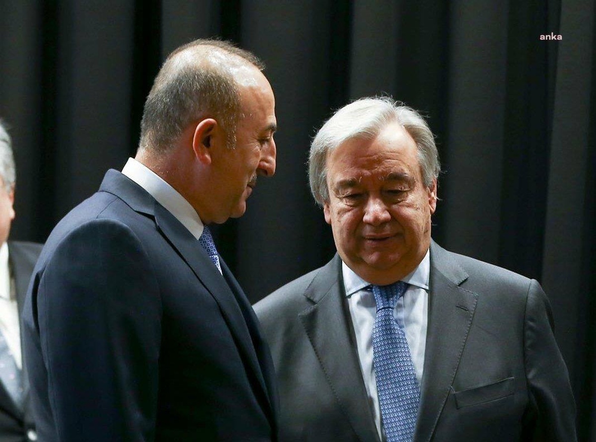 Mevlüt Çavuşoğlu, BM Genel Sekreteri Antonıo Guterres ile Görüştü