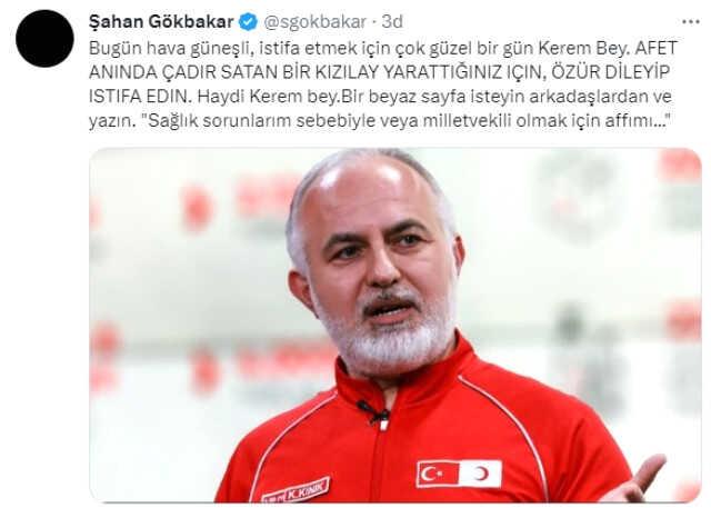 Tartışma alevleniyor! Şahan Gökbakar, bir kez daha Kerem Kınık'a seslendi: Özür dile ve istifa et