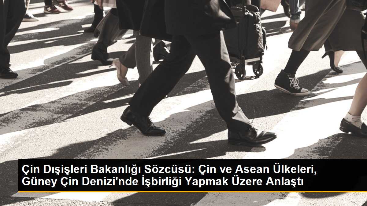 Çin Dışişleri Bakanlığı Sözcüsü: Çin ve Asean Ülkeleri, Güney Çin Denizi\'nde İşbirliği Yapmak Üzere Anlaştı