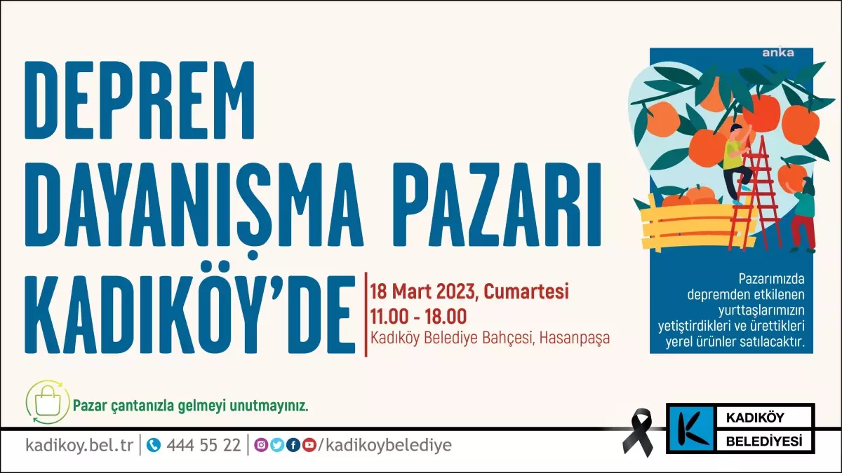 Kadıköy\'de depremzede yerel üreticilerle dayanışma pazarı kuruluyor