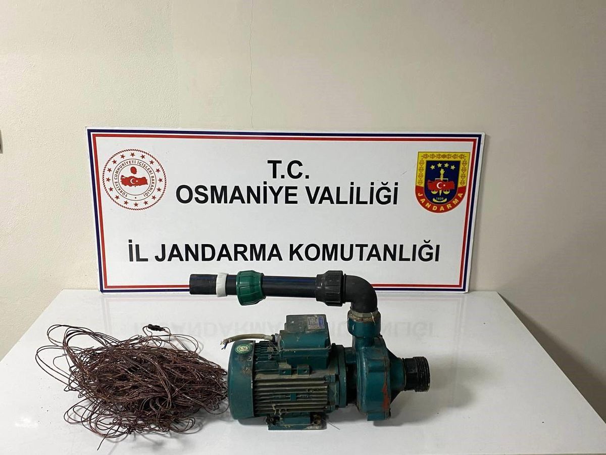 Su dinamosu çalan şüpheliler yakalandı
