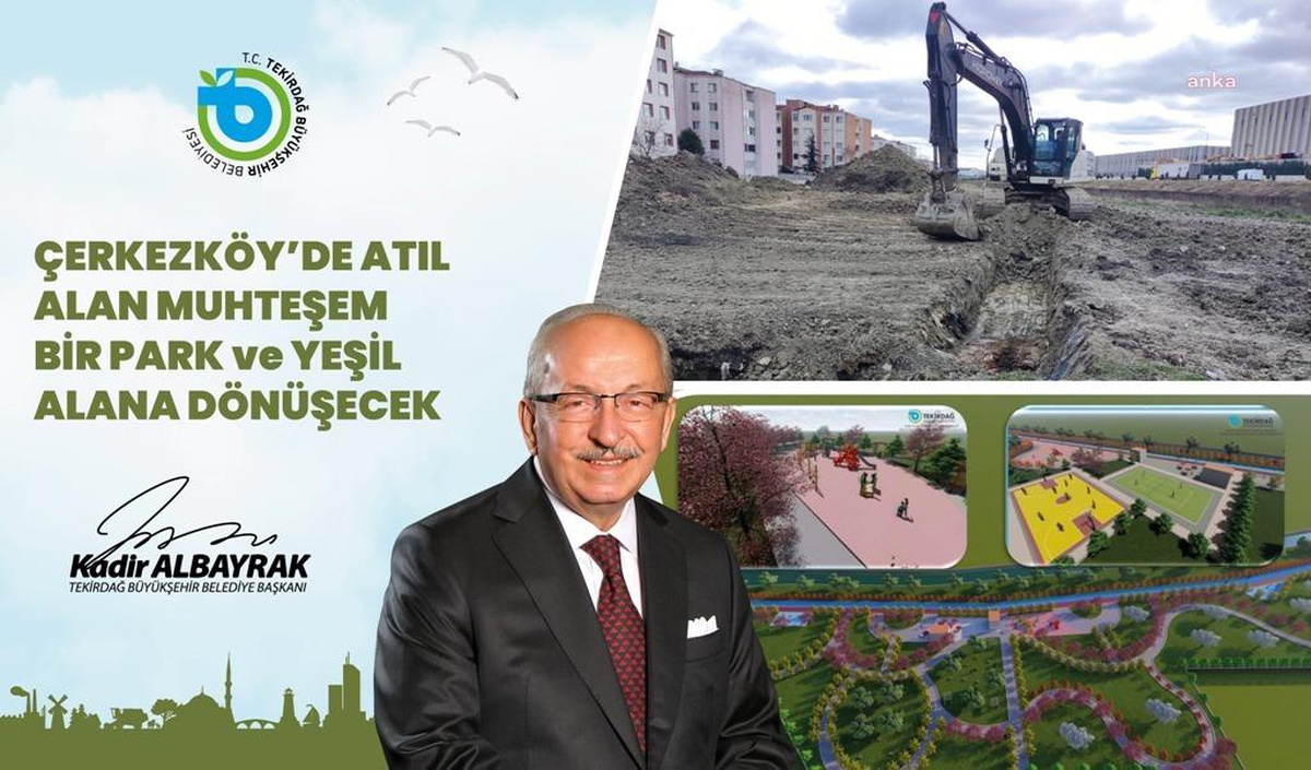 Tekirdağ Büyükşehir Belediyesi\'nden Çerkezköy\'e İkinci Kent Park