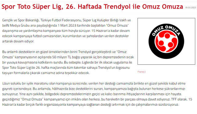 TFF'nin, maçlara Trendyol formasıyla çıkılacak açıklamasına tepkiler çığ gibi TFF'nin, maçlara Trendyol formasıyla çıkılacak açıklamasına tepkiler çığ gibi