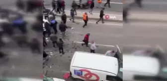 6 aracın karıştığı zincirleme kazada 5 kişi yaralandı