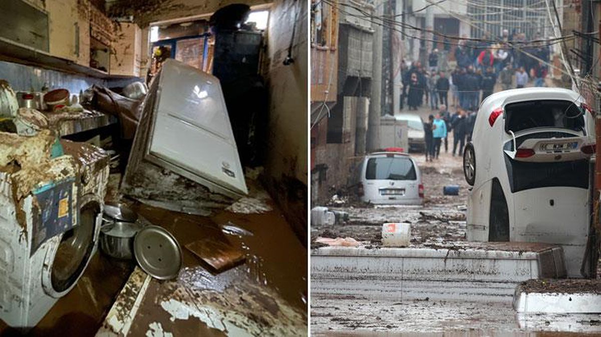 Deprem bölgesindeki sel felaketinin boyutu suların çekilmesiyle gözler önüne serildi