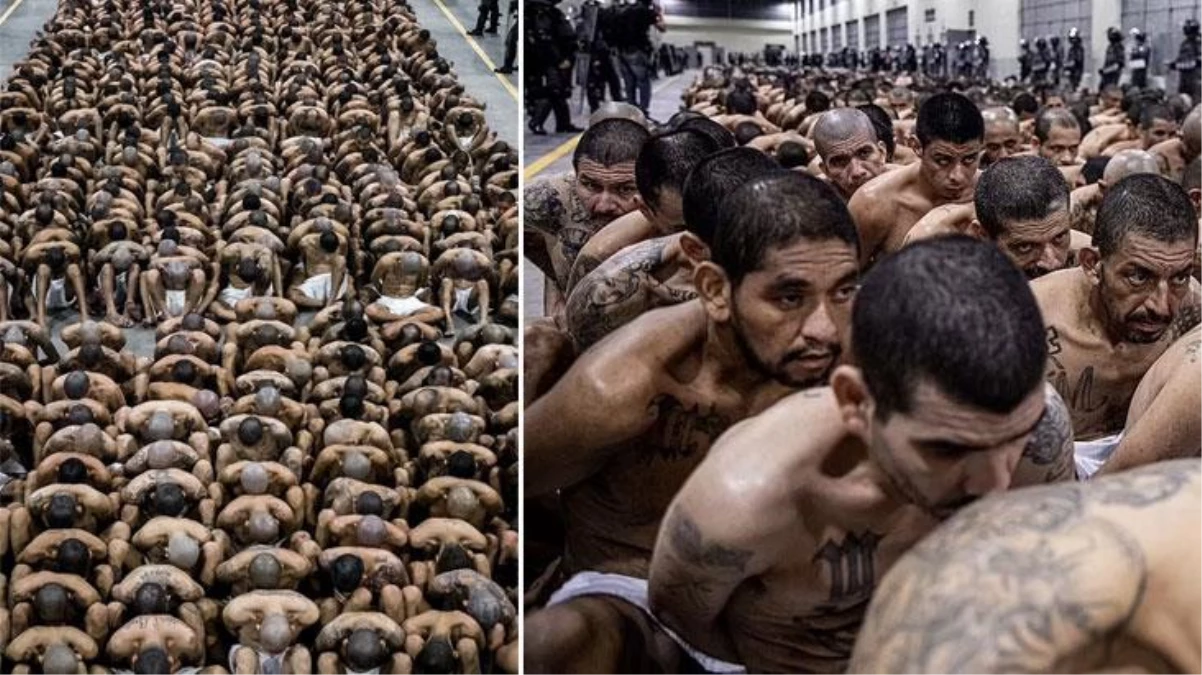 El Salvador\'da Amerika kıtasının en büyük hapishanesine 2 bin çete üyesi daha nakledildi