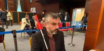 Görme engelli Mehmet Avar, AK Parti aday adaylığı için başvuru yaptı