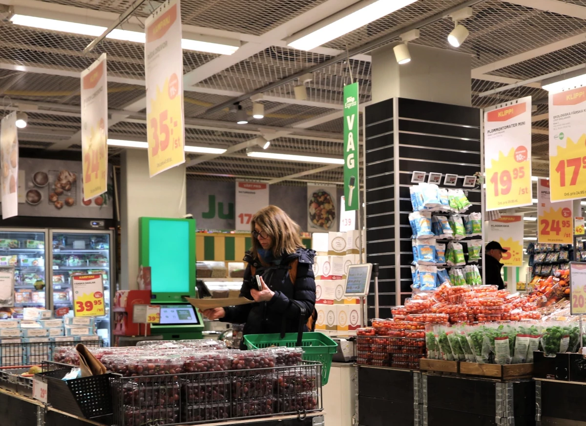 İsveç\'te Gıda Fiyatları Son 70 Yılın En Yüksek Seviyesinde