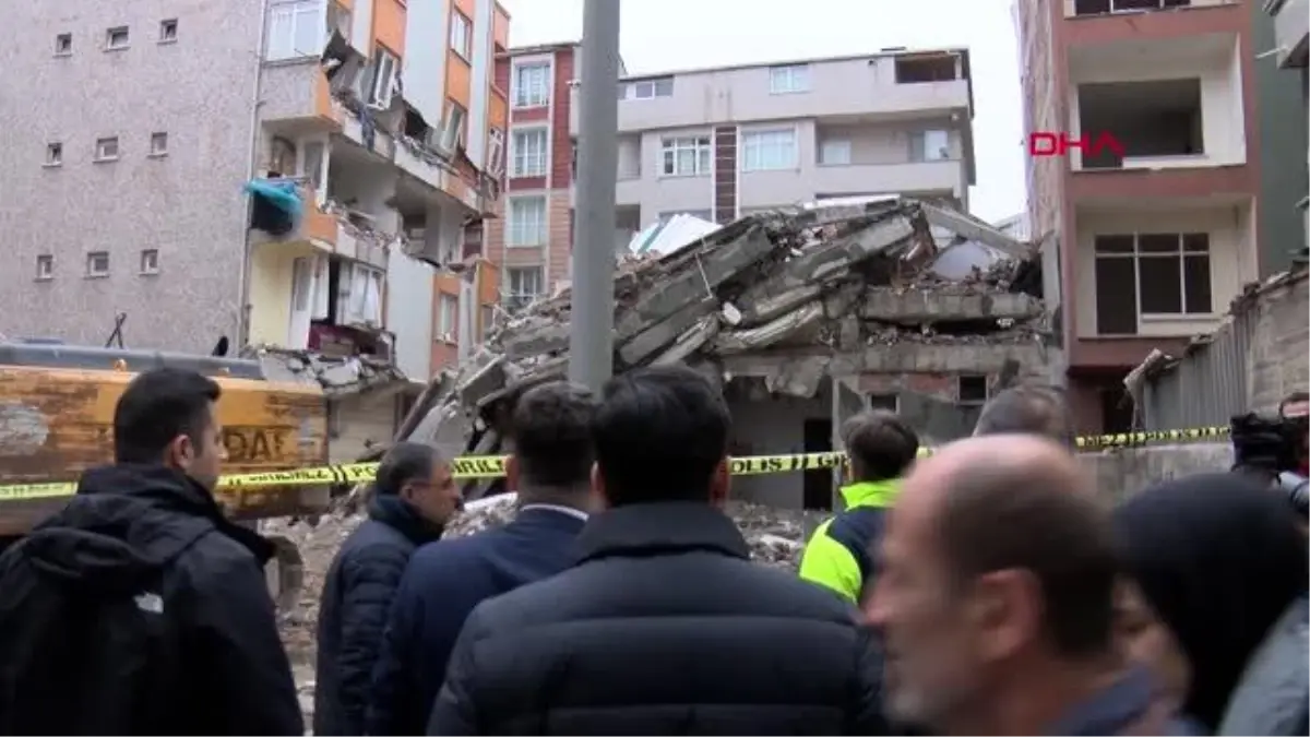 BAHÇELİEVLER\'DE YIKIMI YAPILAN BİNA YAN BİNANIN ÜZERİNE ÇÖKTÜ -6