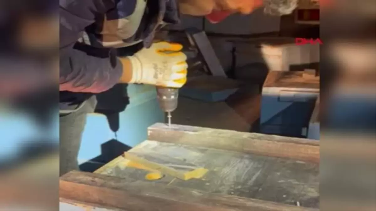 BOŞ ARI KOVANLARININ AHŞABINA UYUŞTURUCU GİZLEMİŞLER