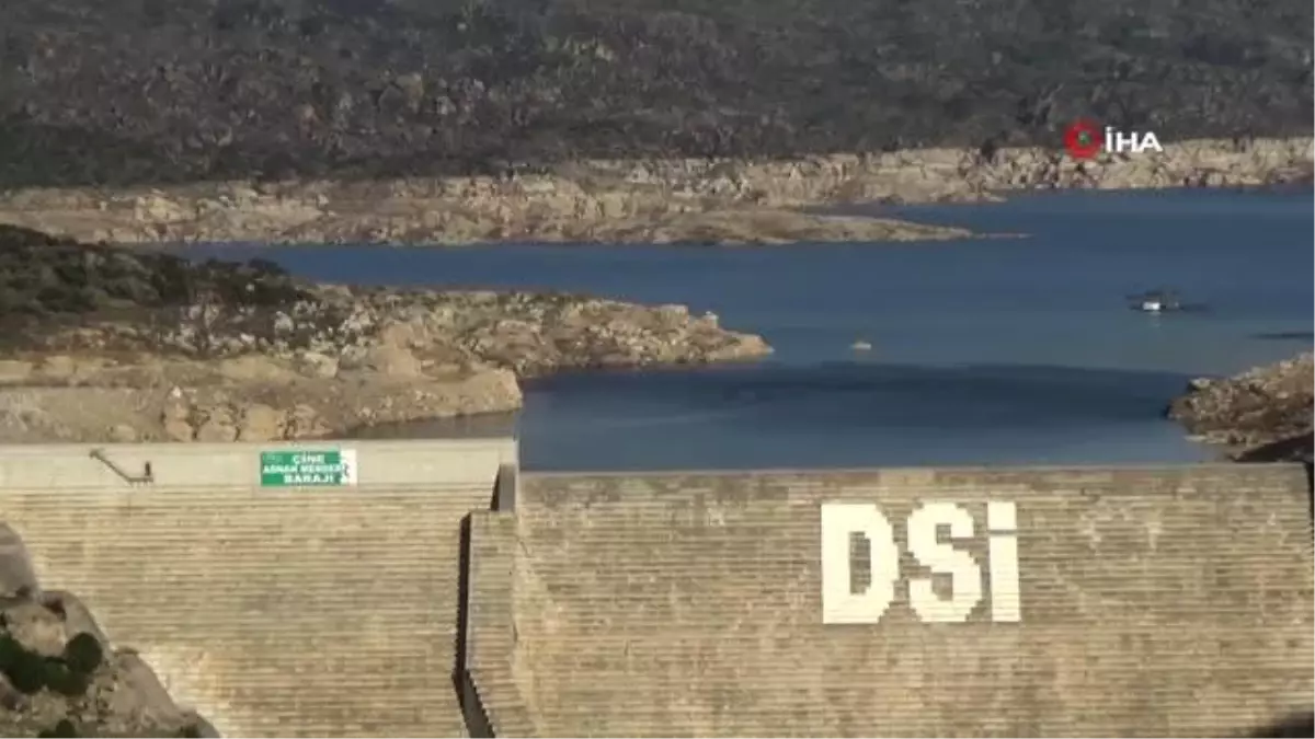 Çine Adnan Menderes Barajı\'nda yükselmeyen su seviyesi umutları da düşürdü