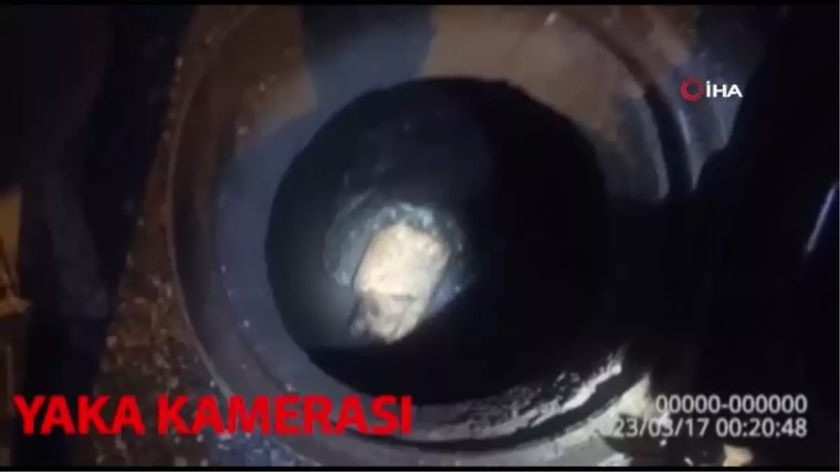 Kablo hırsızlarına suçüstü kamerada