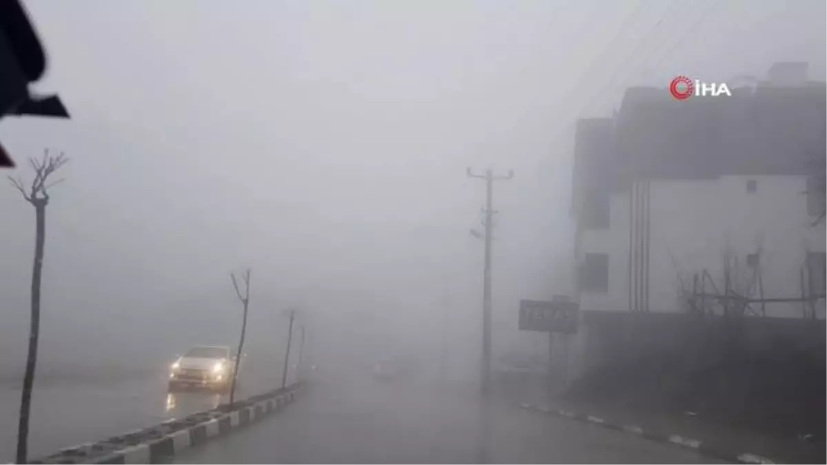 Karabük\'te sağanak ve sis etkisini gösteriyor