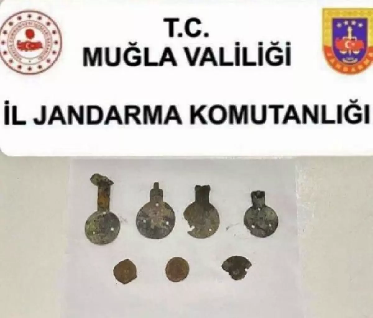 Muğla\'da tarihi eser operasyonuna 2 gözaltı
