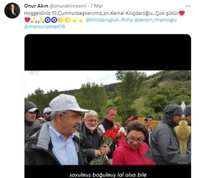 Sanatçı Onur Akın, CHP'den milletvekili aday adayı oldu