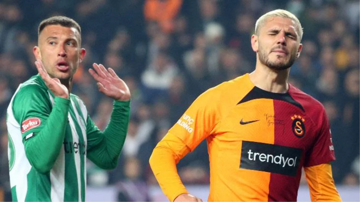 Son Dakika: Liderin 14 maçlık galibiyet serisi son buldu! Konyaspor, Galatasaray\'ı 2-1\'lik skorla mağlup etti