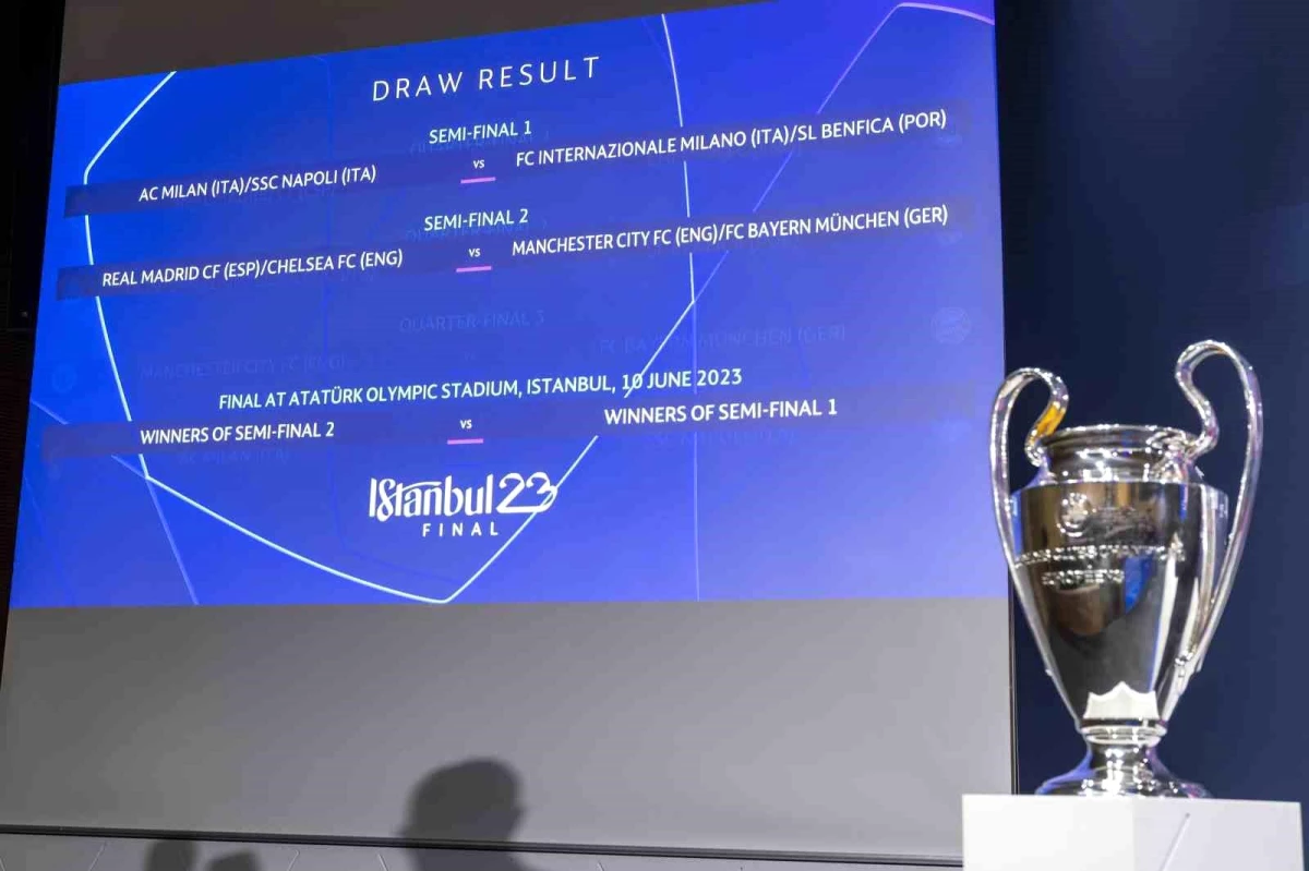 UEFA Şampiyonlar Ligi\'nde çeyrek ve yarı final eşleşmeleri belli oldu