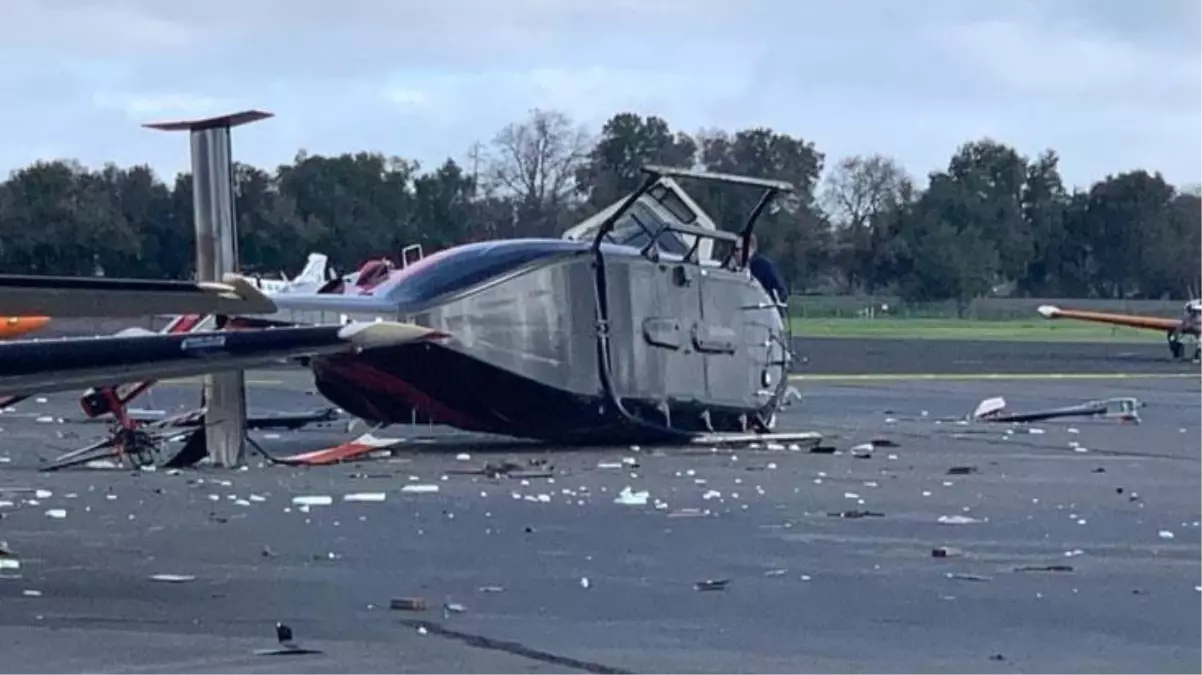 Yok daha neler! Hırsız çalmaya çalıştığı helikopteri düşürdü