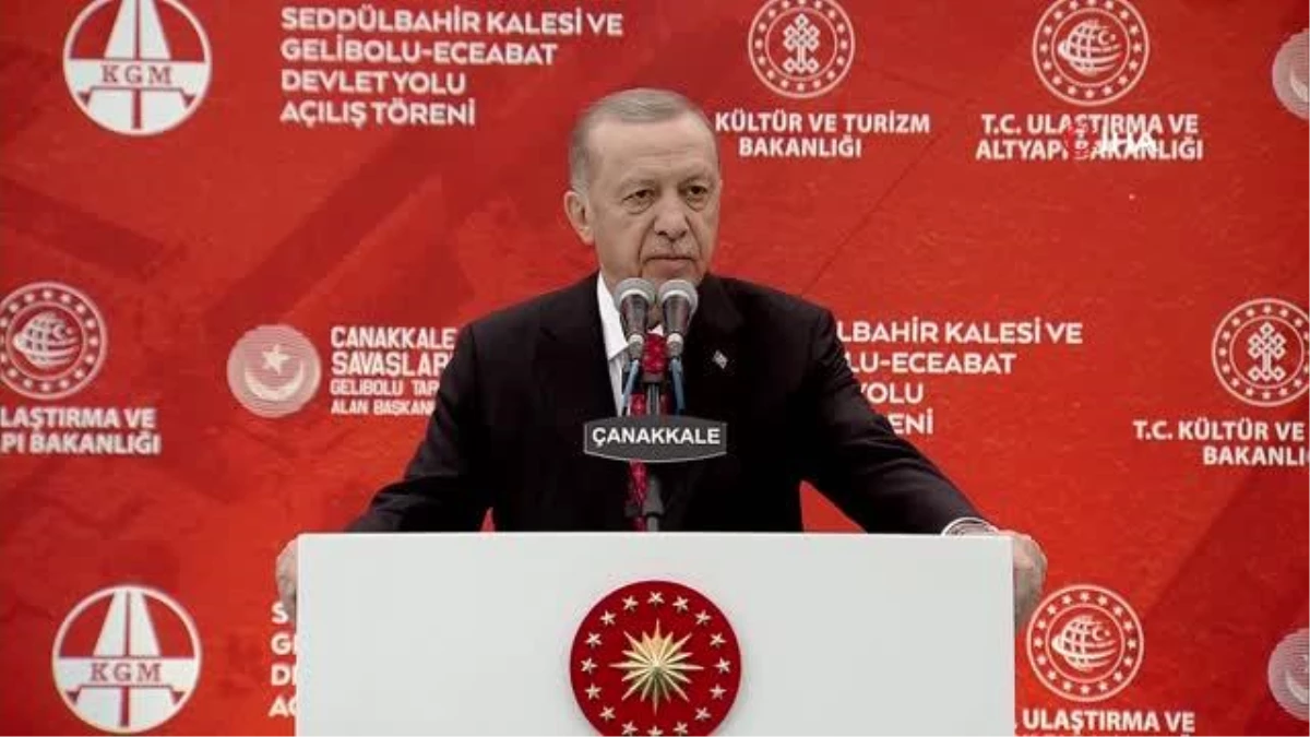 Cumhurbaşkanı Erdoğan\'dan Çanakkale\'de güven ve istikrar vurgusu