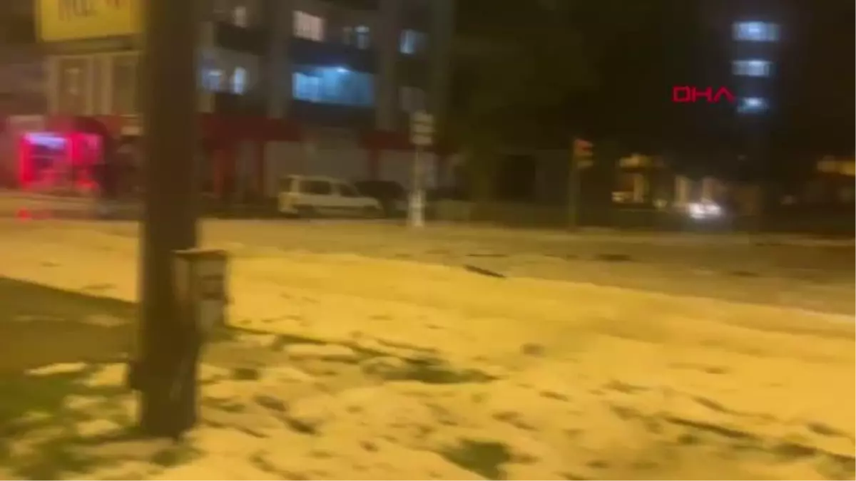 KİLİS'TE SAĞANAK VE DOLU ETKİLİ OLDU