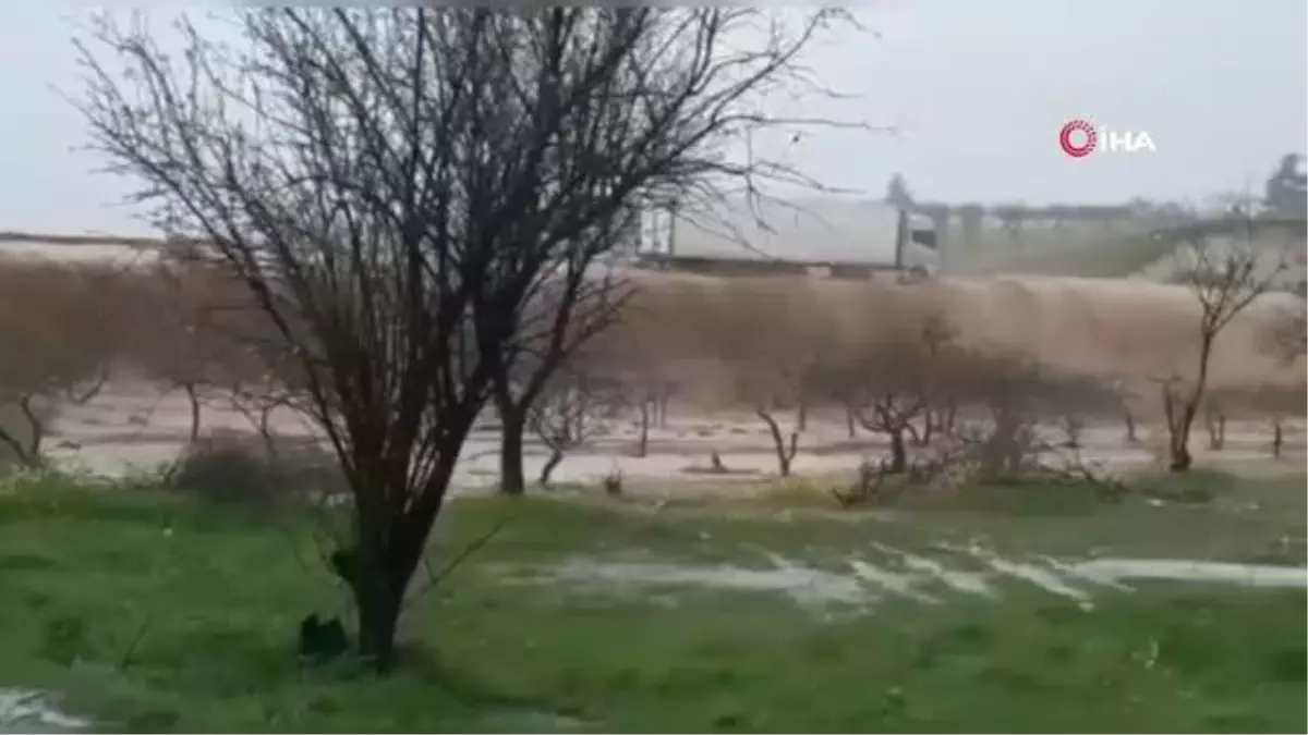 Sel sularının devirdiği tırın sürüklenme anlarına ilişkin yeni görüntüler ortaya çıktı