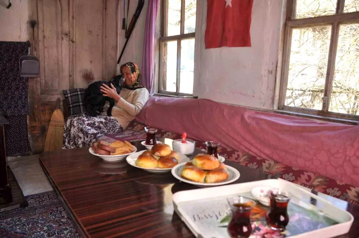 Yeni doğan kuzu ve oğlak üşümesin diye evlerinde bakıyorlar