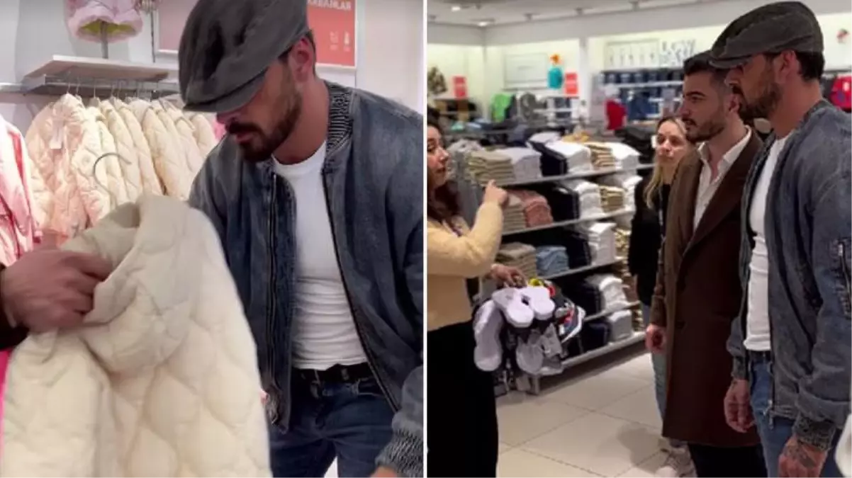 Hatay\'a giden ünlü oyuncu Michele Morrone, depremzede çocuklar için alışverişe çıktı