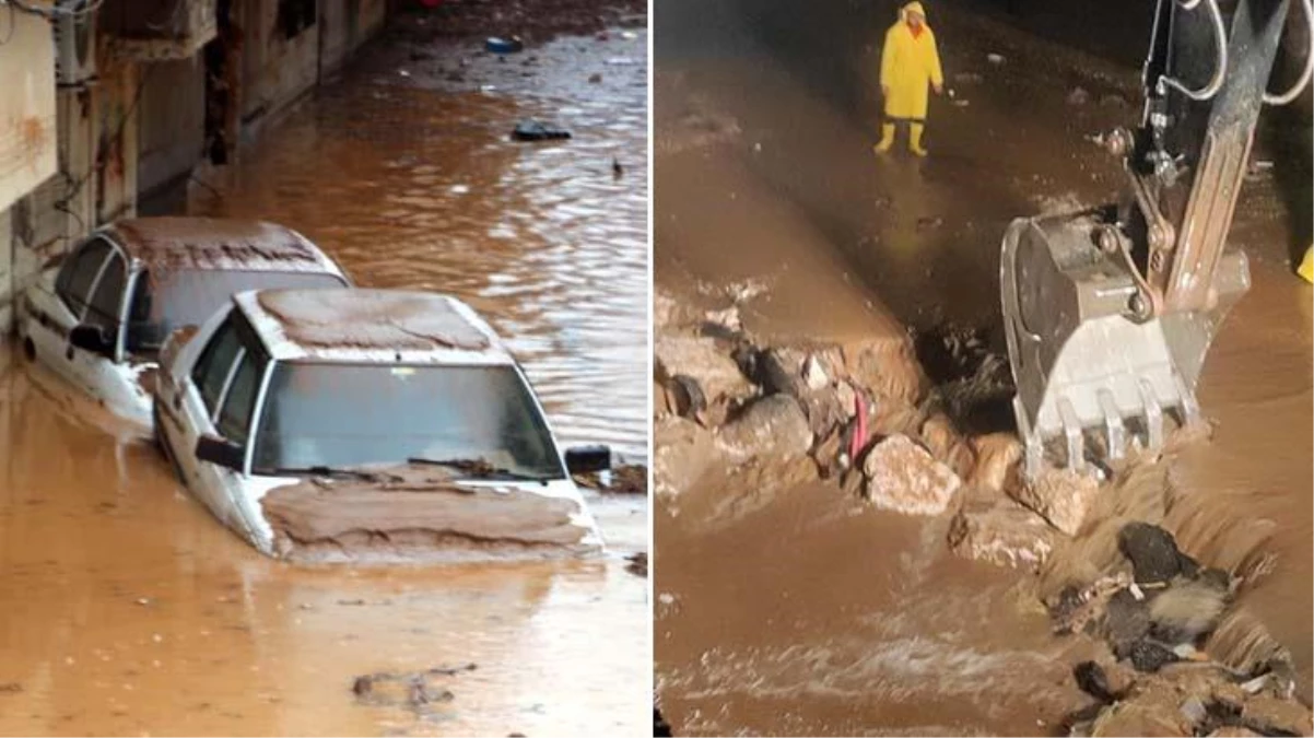 Sel felaketinde 16 kişinin can verdiği Şanlıurfa\'da sağanak! Sokaklar yeniden göle döndü