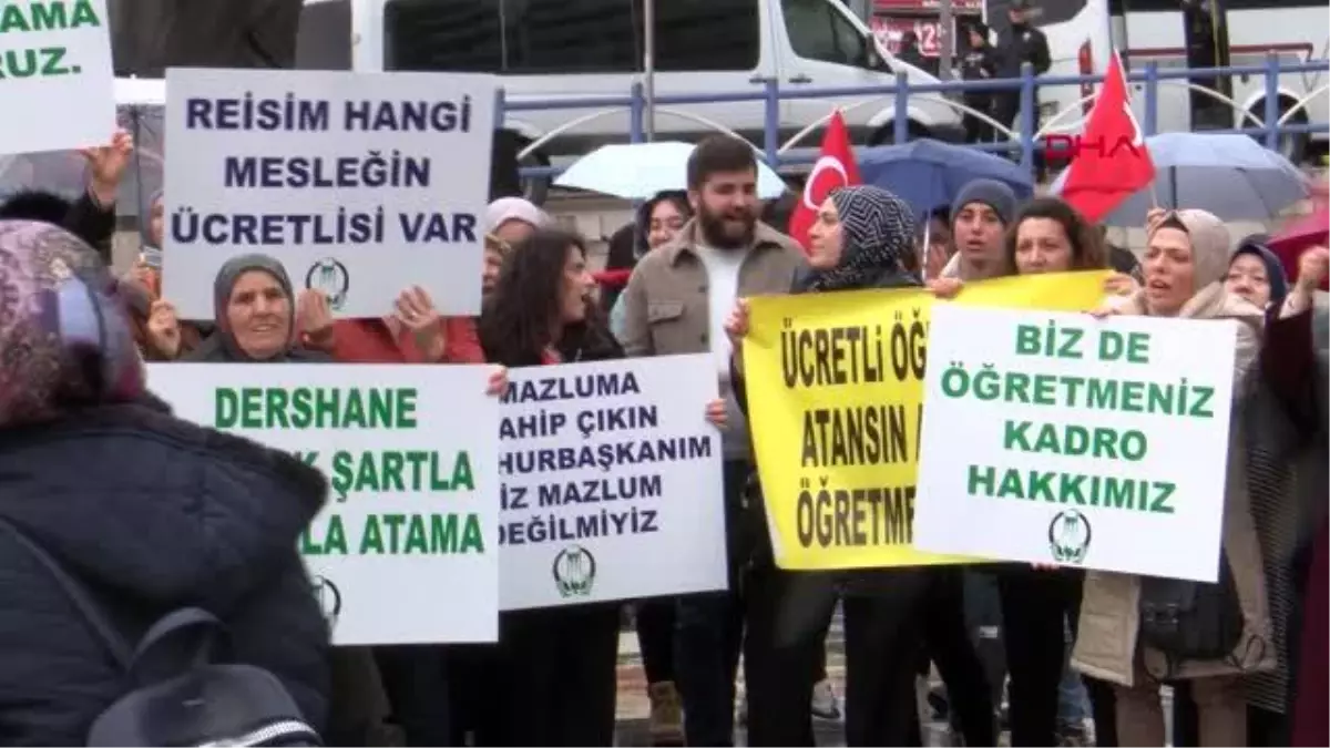 Ücretli öğretmenlerden 'kadro' talebi Deprem bölgesinde çalışmaya hazırız