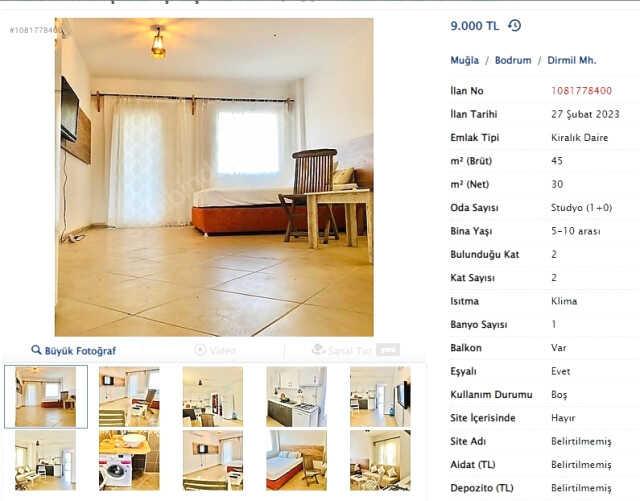 Bodrum'da fahiş ev fiyatı emlakçıları bile isyan ettirdi