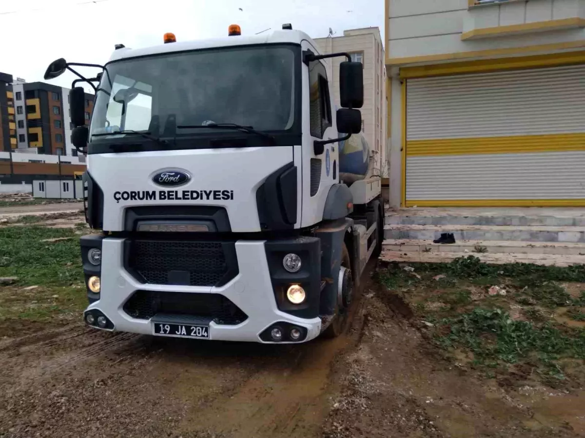 Çorum Belediyesi\'nden Şanlıurfa\'ya personel ve araç desteği