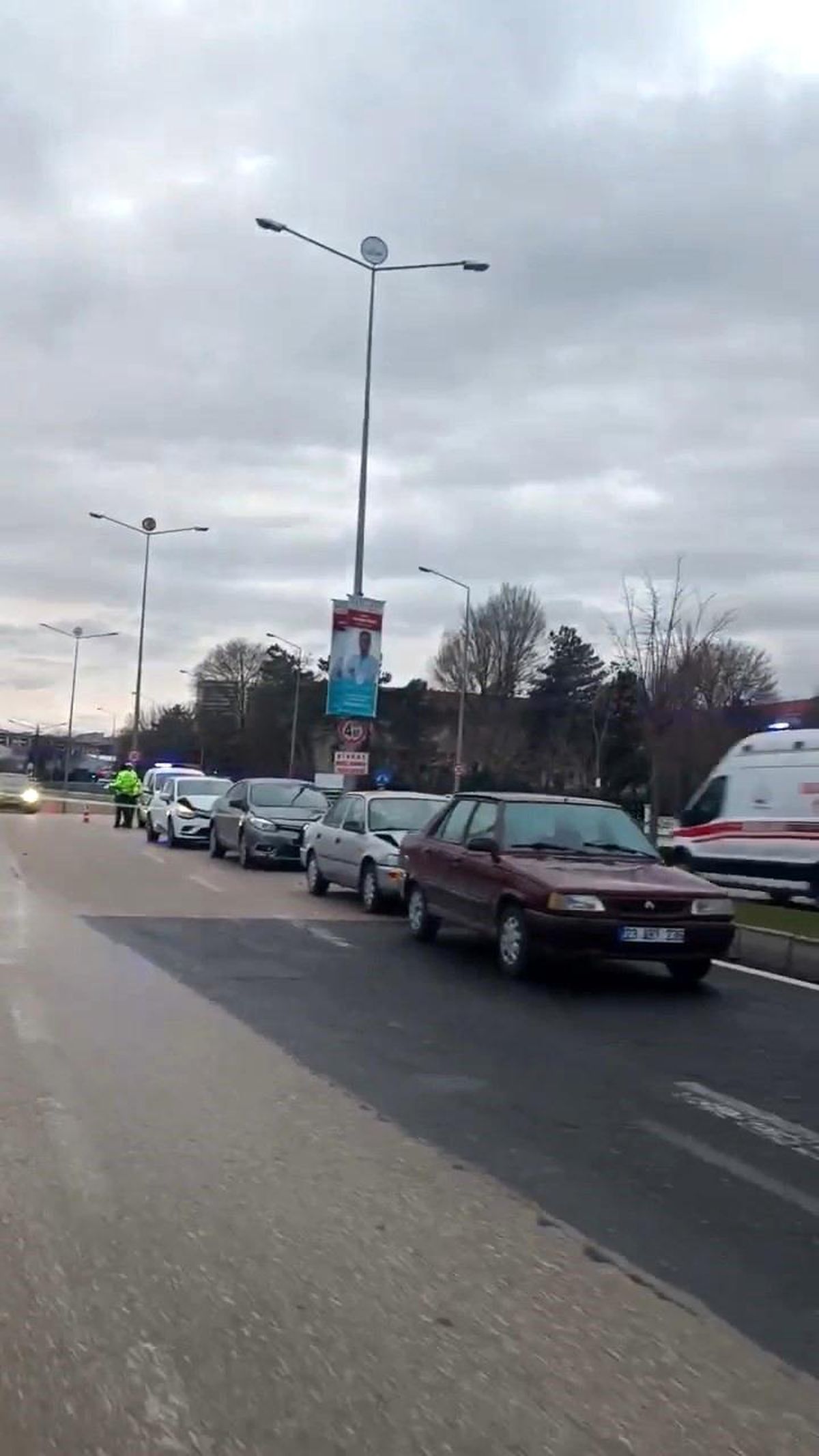Elazığ'da zincirleme trafik kazası: 1 yaralı