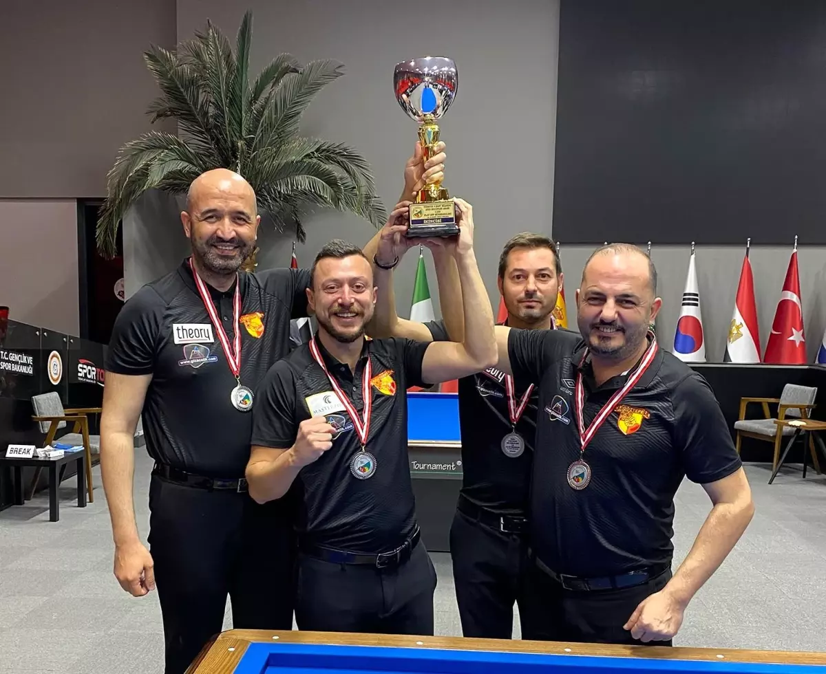 Göztepe\'nin bilardo takımı Türkiye ikincisi oldu