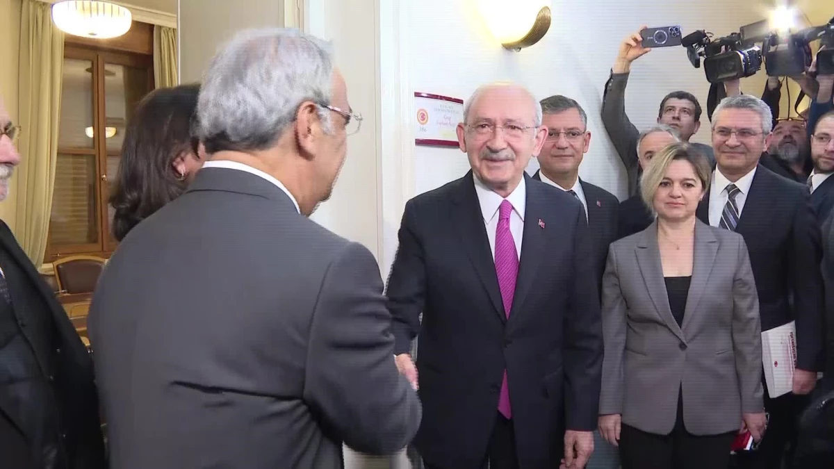 Millet İttifakı\'nın Cumhurbaşkanı Adayı Kılıçdaroğlu, Hdp Eş Genel Başkanları Buldan ve Sancar\'ı TBMM\'de Ziyaret Etti
