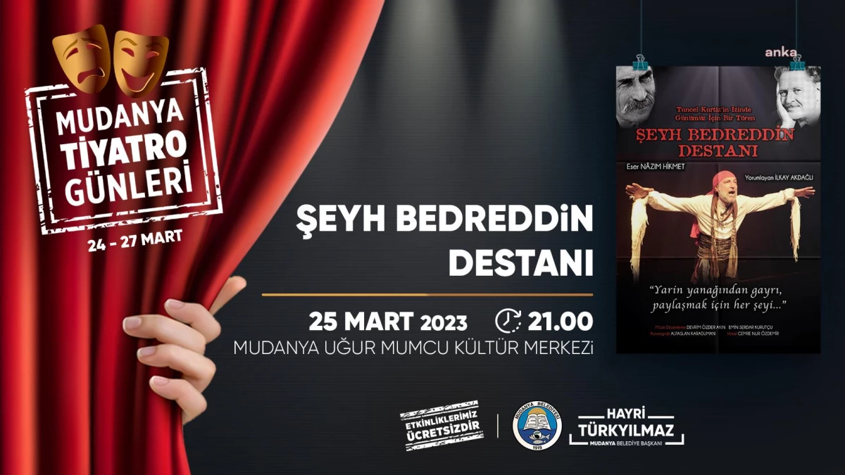 Mudanya Tiyatro Günleri Başlıyor